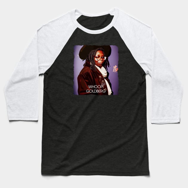 Whoopi Goldberg Baseball T-Shirt by Pixy Official